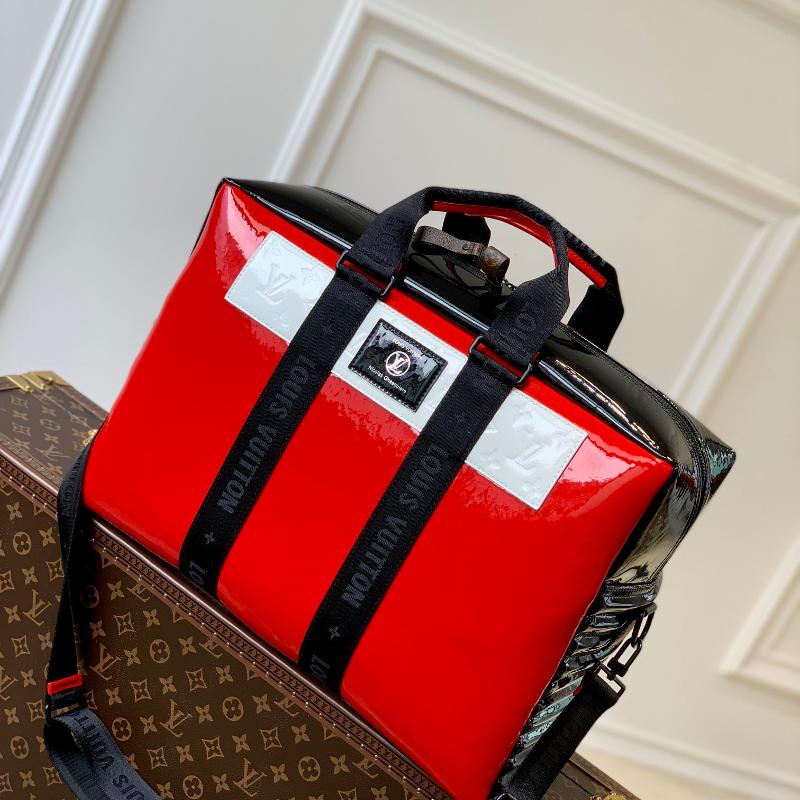 LV Backpacks and Travel Bags M42233 Red Black